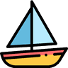 Colorful sailing boat